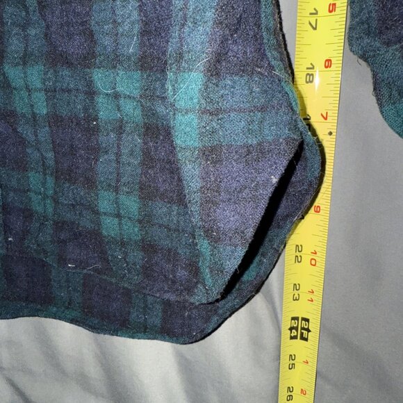 Vintage PENDLETON 100% Virgin Wool Authentic Black Watch Tartan Shirt Mens M - Picture 11 of 13